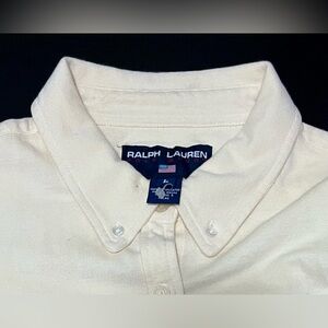 POLO Ralph Lauren Button Down short sleeve top. Pre-owned in great condition